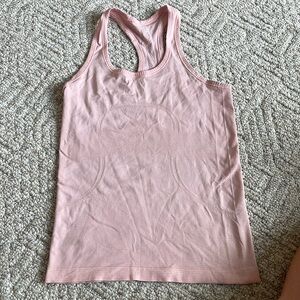 Light pink lulu swiftly tech tank top